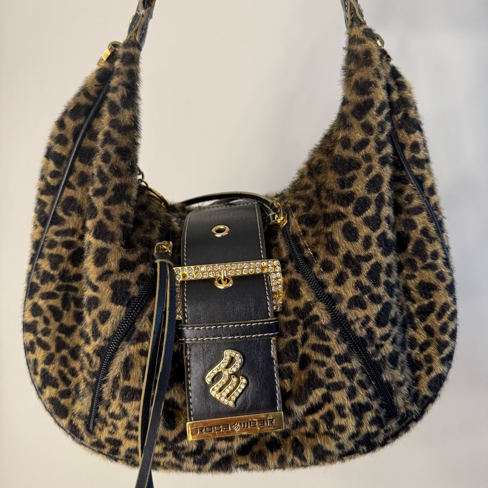 RARE Vintage Rocawear Cheetah Shoulder Bag